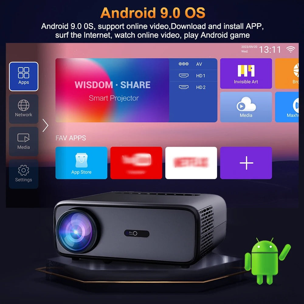 Videoprojecteur THUNDEAL TD97 Full HD 1080P WiFi LED TD97 pour Home cinéma Android 3D 2K 4K-Magcubic