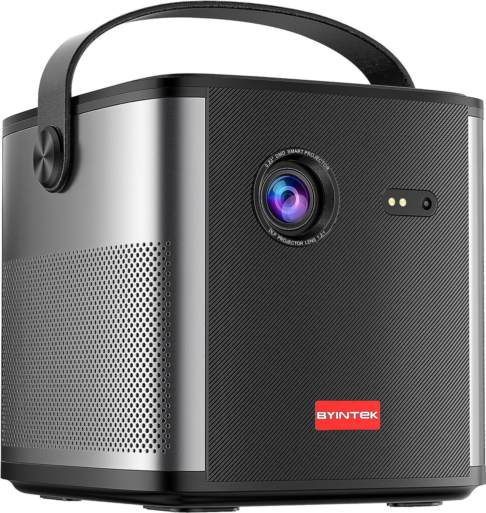 Projecteur Prise en charge 3D Android 11.0 Smart Projecteur Grand Écran 300 Pouces Projecteur Portable pour Films Maison Extérieur-Magcubic