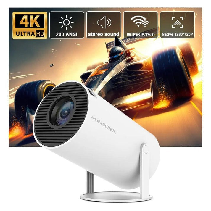 Projecteur Magcubique Portable, 4K, Android 11, HY300 Touriste, WiFi 1080P, 1280*720P-Magcubic